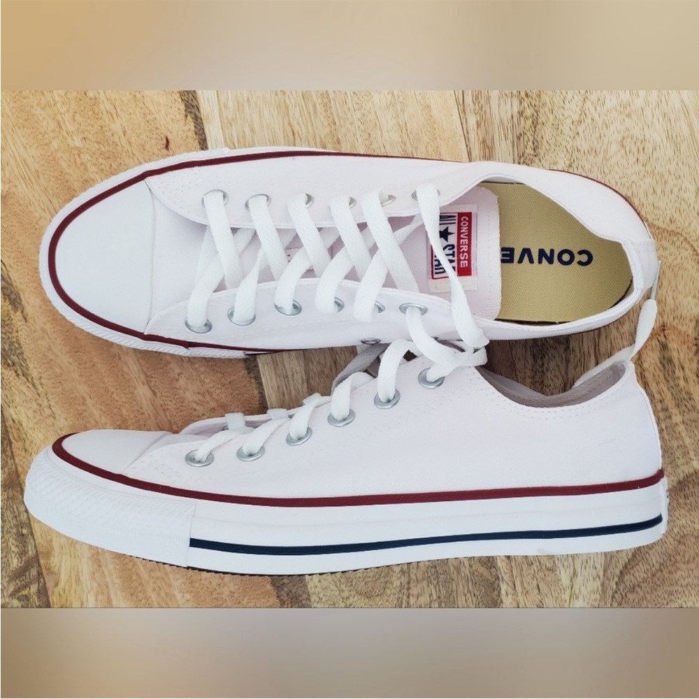 Classic white Converse sneakers